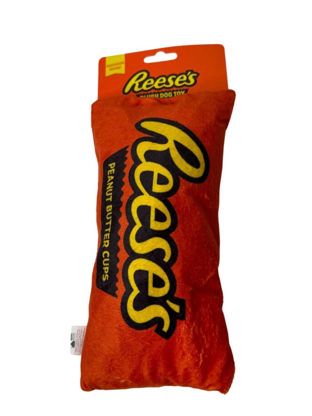 Reeses Plush Dog Toy Peanut Butter Cup Squeaker New